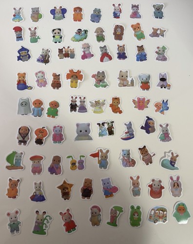 Sylvanian families stickers - families,